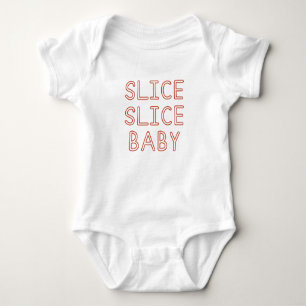 Body Para Bebé Moderna Pizza Slice Slice Bebé Primer cumpleaños