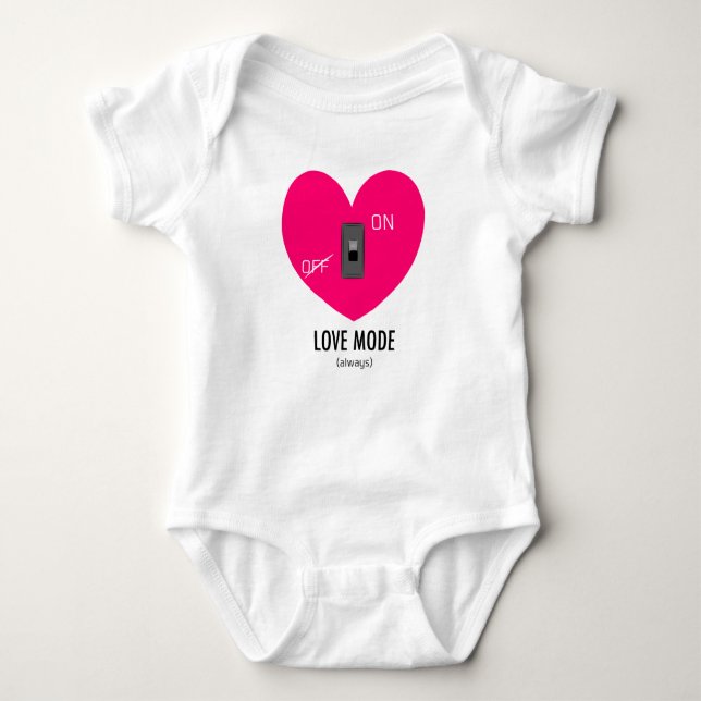Body Para Bebé MODO AMOR (siempre) (Anverso)