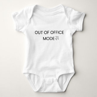Body Para Bebé Modo Fuera de la Oficina – Camiseta con Cita Diver