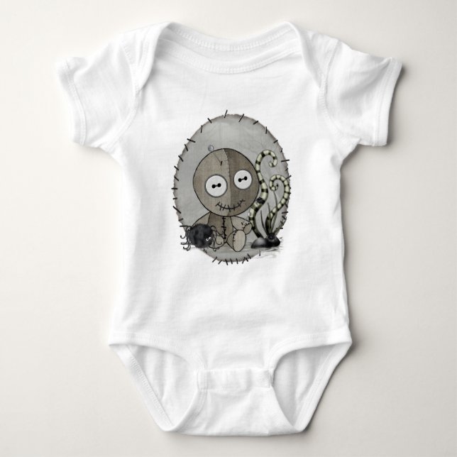 Body Para Bebé MOJO Gothic Voodoo Doll Folk Art (Anverso)