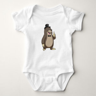 Body Para Bebé Mole as Groom with Tie