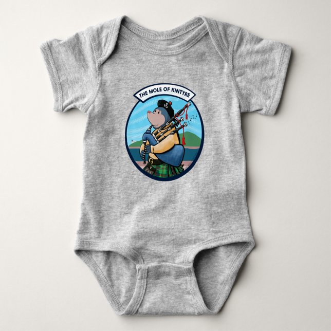 Body Para Bebé Mole De Cañón De Kintyre De Tubo De Cañón De Cañón (Anverso)