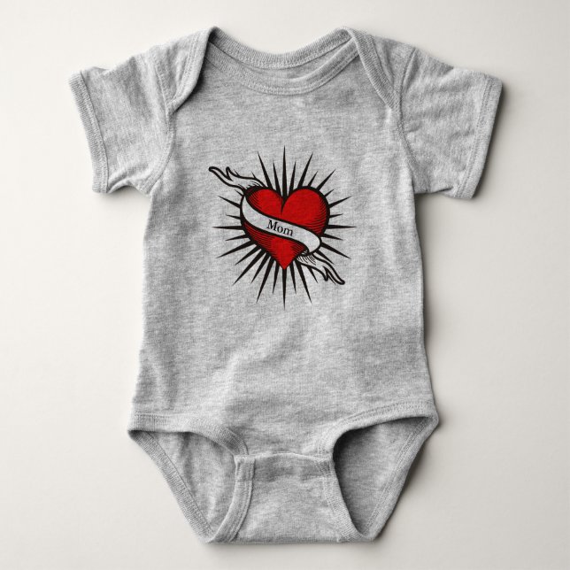 Body Para Bebé Mom Heart Bodysuit (Anverso)