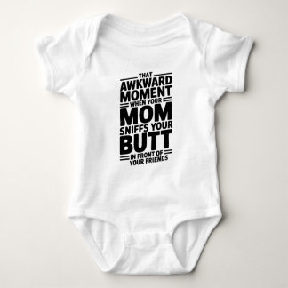 Body Para Bebé Mom Sniffs Butt Funny Baby Bodysuit Gift