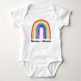 Body Para Bebé Momia del arco iris + Mono del bebé de Mumma