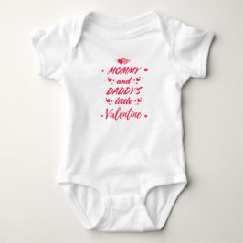 Body Para Bebé Mommy And Daddy's Little Valentine