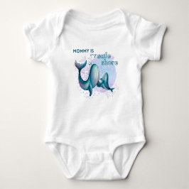 Body Para Bebé Mommy is my safe shore - baby bodysuit
