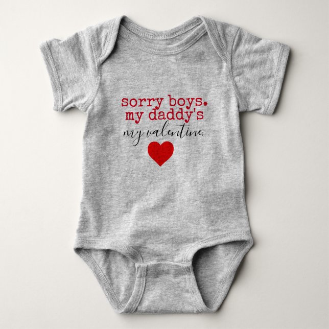 Body Para Bebé mommy valentine (Anverso)