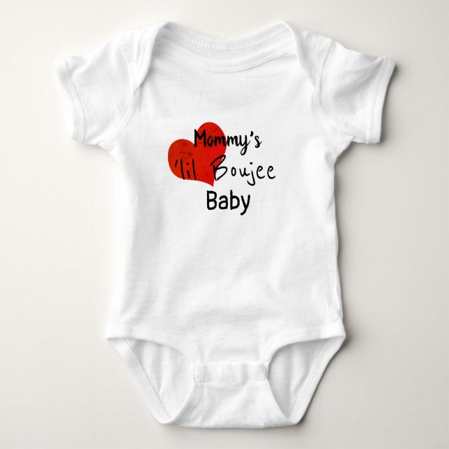 Body Para Bebé Mommys Lil BOUJEE Baby - Bougie Clothing Cuthing (Anverso)