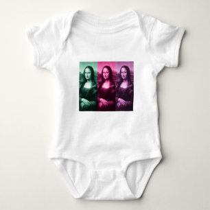 Body Para Bebé Mona Lisa Púrpura Rosa Verde