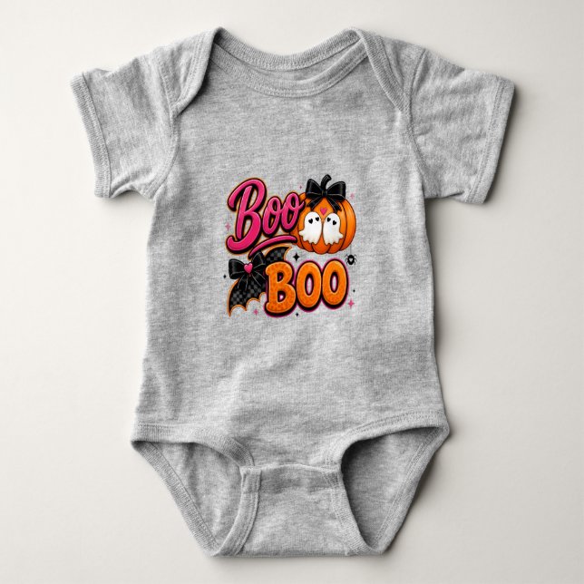 Body Para Bebé Monada de Halloween Adorable  (Anverso)