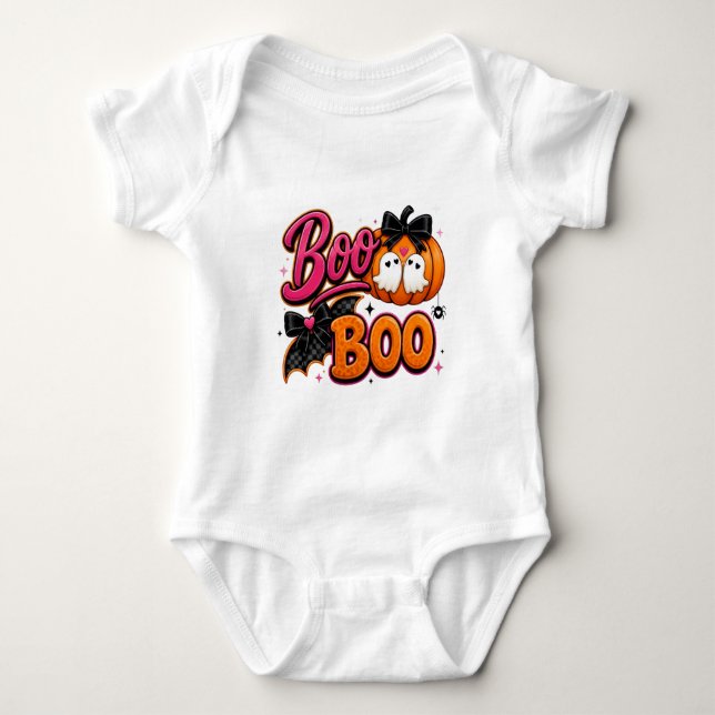 Body Para Bebé Monada de Halloween Adorable  (Anverso)