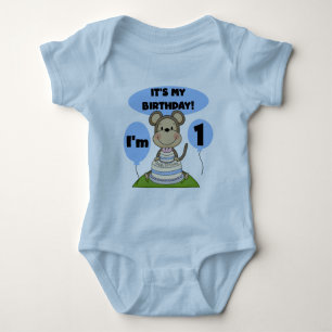 Body Para Bebé Monkey Birthday Boy 1