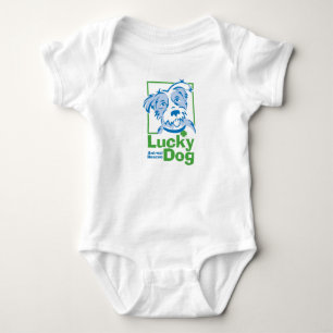 Body Para Bebé Mono afortunado del perro del bebé