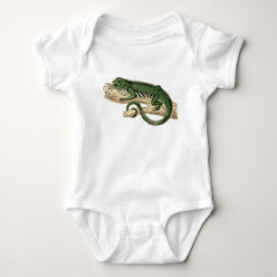 Body Para Bebé Mono animado del lagarto
