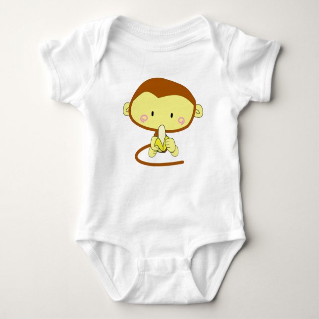 Body Para Bebé Mono bananero (Anverso)