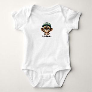 Body Para Bebé Mono bebé lindo en animal Personalizado Gorra verd