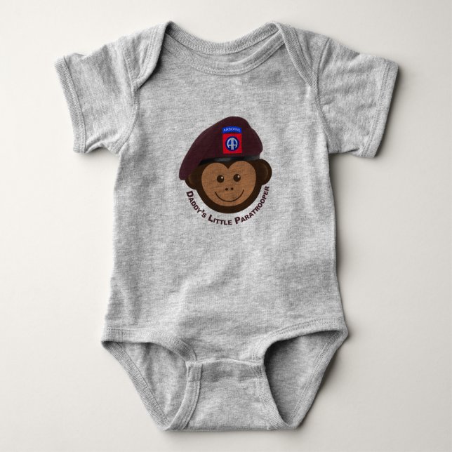 Body Para Bebé Mono bebé "Paracaidista de papá" (Anverso)