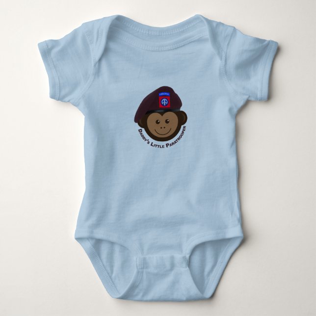 Body Para Bebé Mono bebé "Paracaidista de papá" (Anverso)