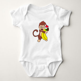 Body Para Bebé Mono con banana