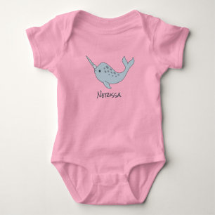 Body Para Bebé Mono conocido del bebé de Tusked Narwhal