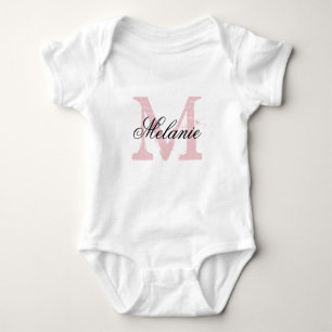 Body Para Bebé Mono conocido personalizado de la enredadera del