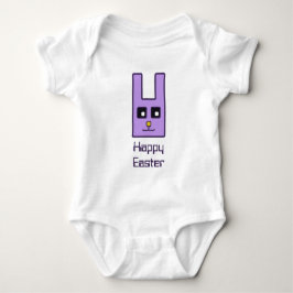 Body Para Bebé Mono cuadrado del bebé del conejito de pascua