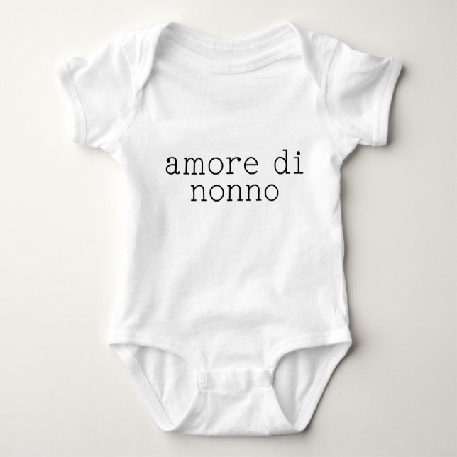 Body Para Bebé mono de amore di nonno (Anverso)