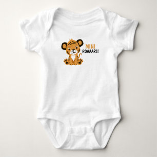 Body Para Bebé Mono de bebé tigre lindo Mini Rugido