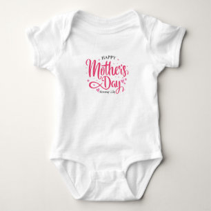 Body Para Bebé Mono de encargo del día de madre personalizada el