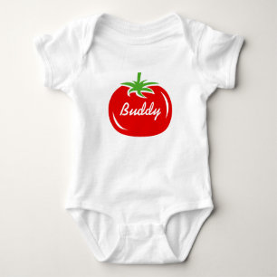Body Para Bebé Mono de encargo del tomate rojo para el bebé o el