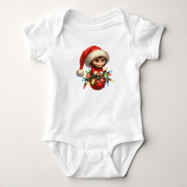 Body Para Bebé Mono de Navidades Cheeky (Anverso)