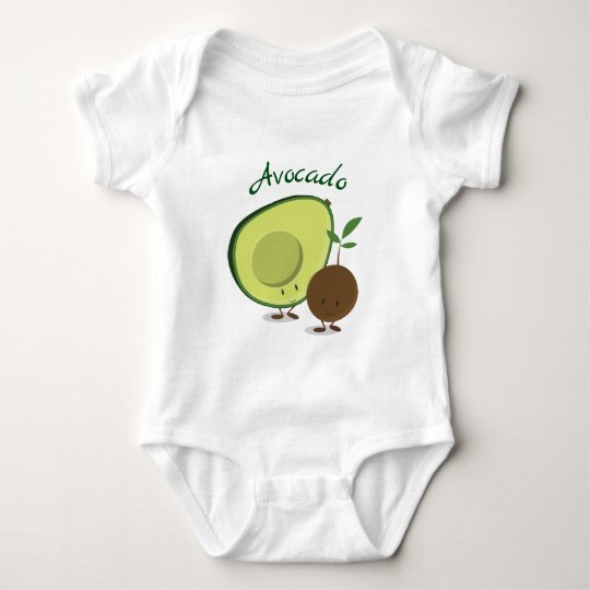 Body Para Bebe Mono Del Bebe De Los Caracteres El Del Aguacate Zazzle Es