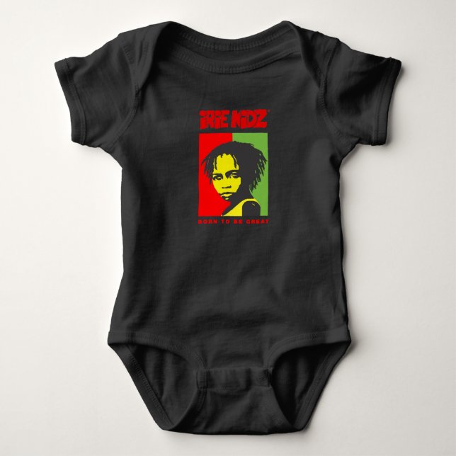 Body Para Bebé Mono del bebé del niño de IRIE KIDZ® "Rasta" (Anverso)