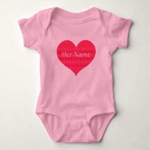Body Para Bebé Mono del bebé del tutú con el corazón rosado a