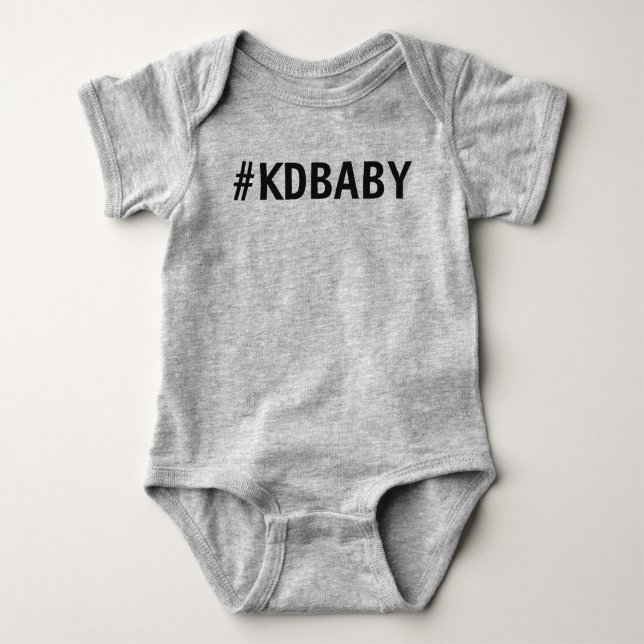 Body Para Bebé Mono del fútbol del bebé de KD (Anverso)