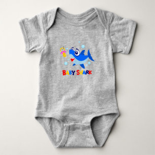 Body Para Bebé Mono del fútbol del bebé del tiburón del bebé