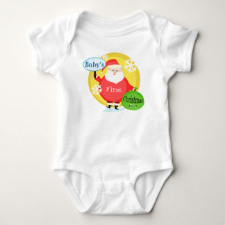 Body Para Bebé Mono del navidad del bebé del personalizar primer