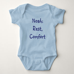 Body Para Bebé Mono del significado del nombre del bebé de Noah