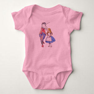 Body Para Bebé Mono del tutú del bebé con el diseño de Alicia