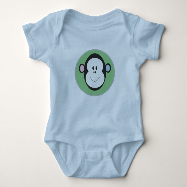 Body Para Bebé Mono Diseño Baby Bodysuit (Anverso)