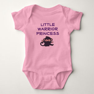 Body Para Bebé Mono Ninja, Personalizado gracioso de la princesa
