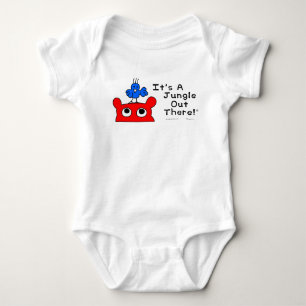 Body Para Bebé ¡Mono orgánico de los trabajos del hipopótamo "