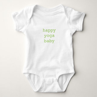 Body Para Bebé Mono orgánico del bebé feliz de la yoga