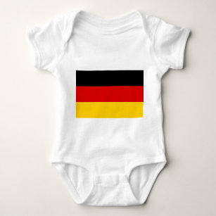 Body Para Bebé Mono patriótico del bebé con la bandera Alemania