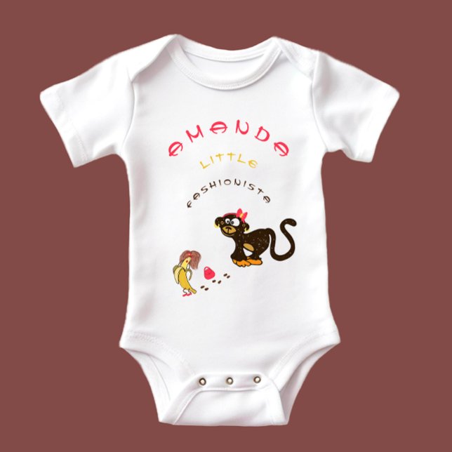 Body Para Bebé Mono pequeño (Subido por el creador)