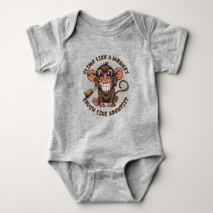 Body Para Bebé Mono Personalizado lúdico