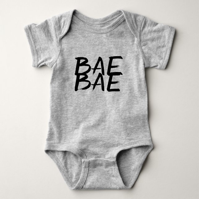 Body Para Bebé Mono unisex del bebé divertido de moda del (Anverso)