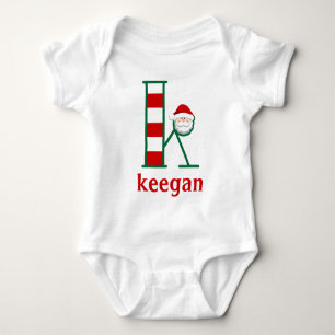 Body Para Bebé Monograma de traje de bodysuit para niños a rayas