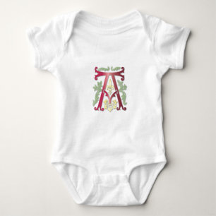 Body Para Bebé Monograma Fleur-de-lis A